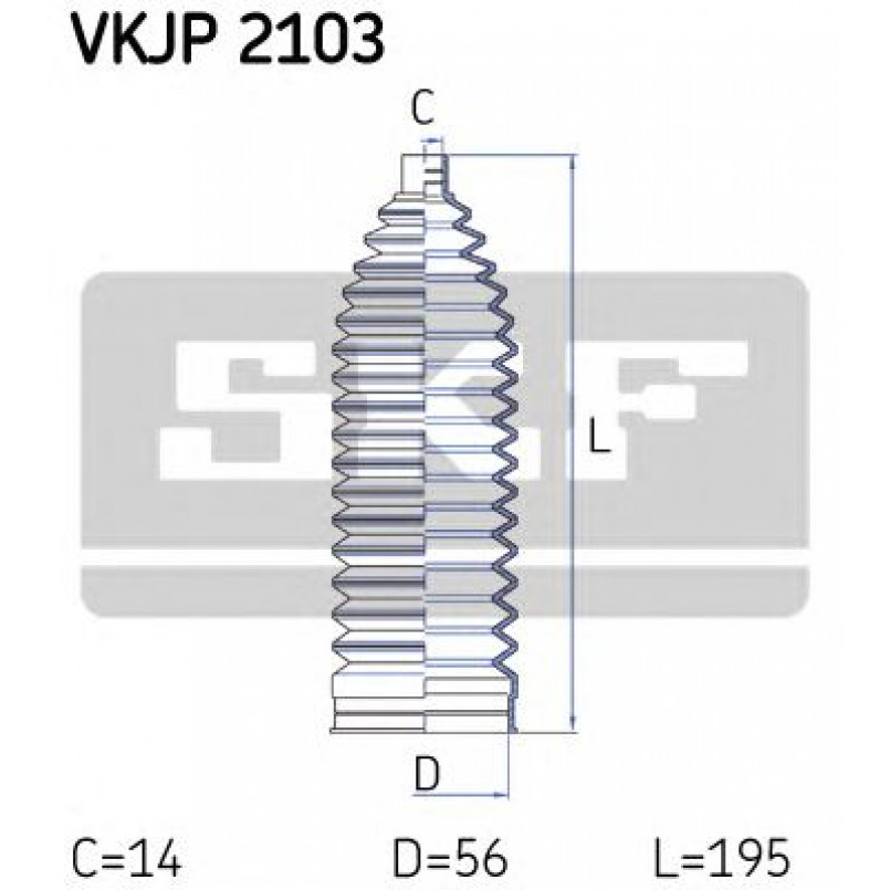 VKJP 2103 SKF - Пильовик привідного валу